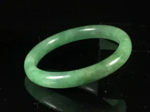 10% OFF- 55/56/57mm Certified Natural Jadeite Emerald A*Jade HandCarved Round Bracelet Bangle GX284