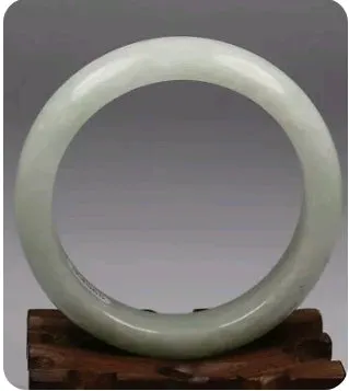 10% OFF- 56/57/58mm Certified Natural Emerald White Light Green Jadeite Emerald Jade*A Handcarved Lucky Bracelet Bangle RF4565