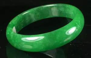 10% OFF- 57/58/59mm Certified Jadeite Emerald A Jade HandCarved Lucky Bracelet Bangle GX877