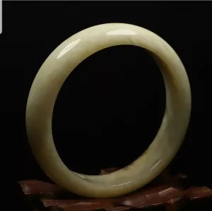 10% OFF- 57/58/59mm Certified Natural Emerald Xiu Jade*A Handcarved Bangle VV6127
