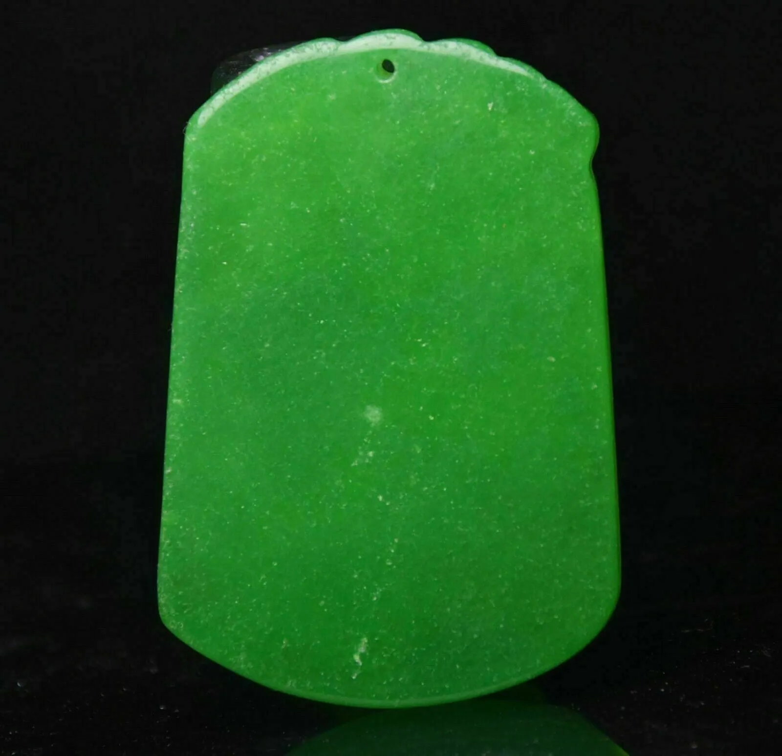 10% OFF- Certified Natural Icy Green Jadeite Emerald A Jade HandCarved Lucky Tiger Yu Bi Pendant A537