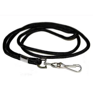 100 Premium Black ID Badge Lanyards
