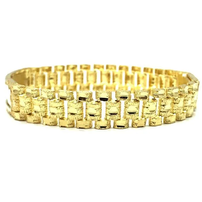10K 11MM Rolly ID Bracelet MB-002