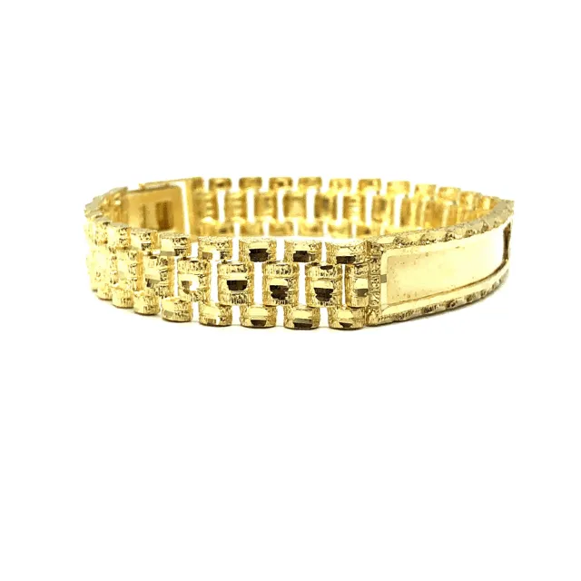 10K 11MM Rolly ID Bracelet MB-002