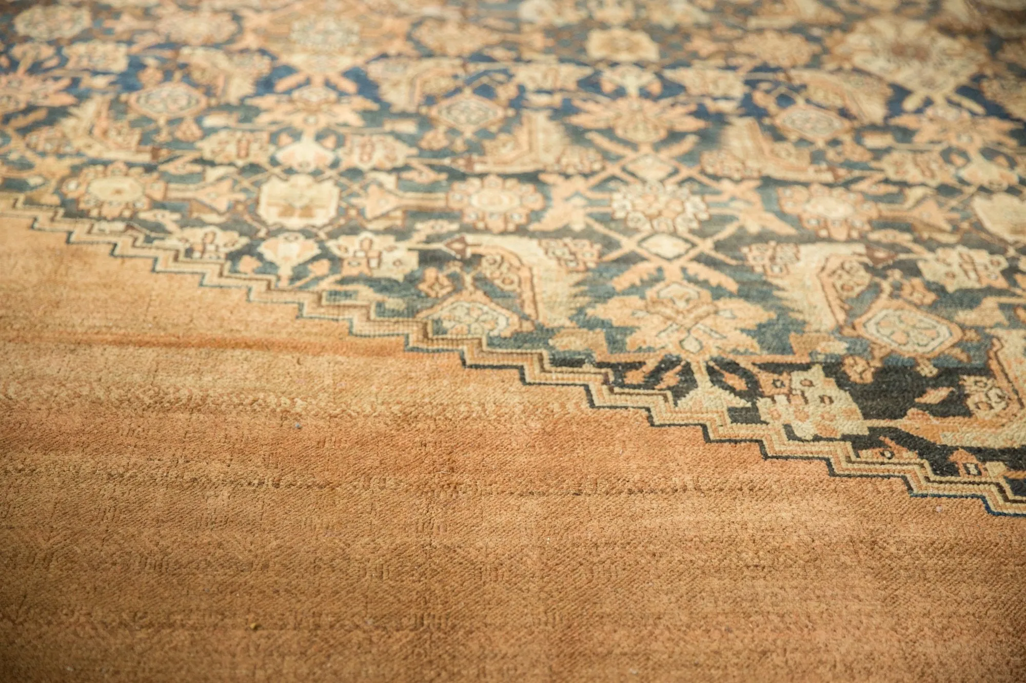 12.5x20 Antique Distressed Bibikabad Carpet