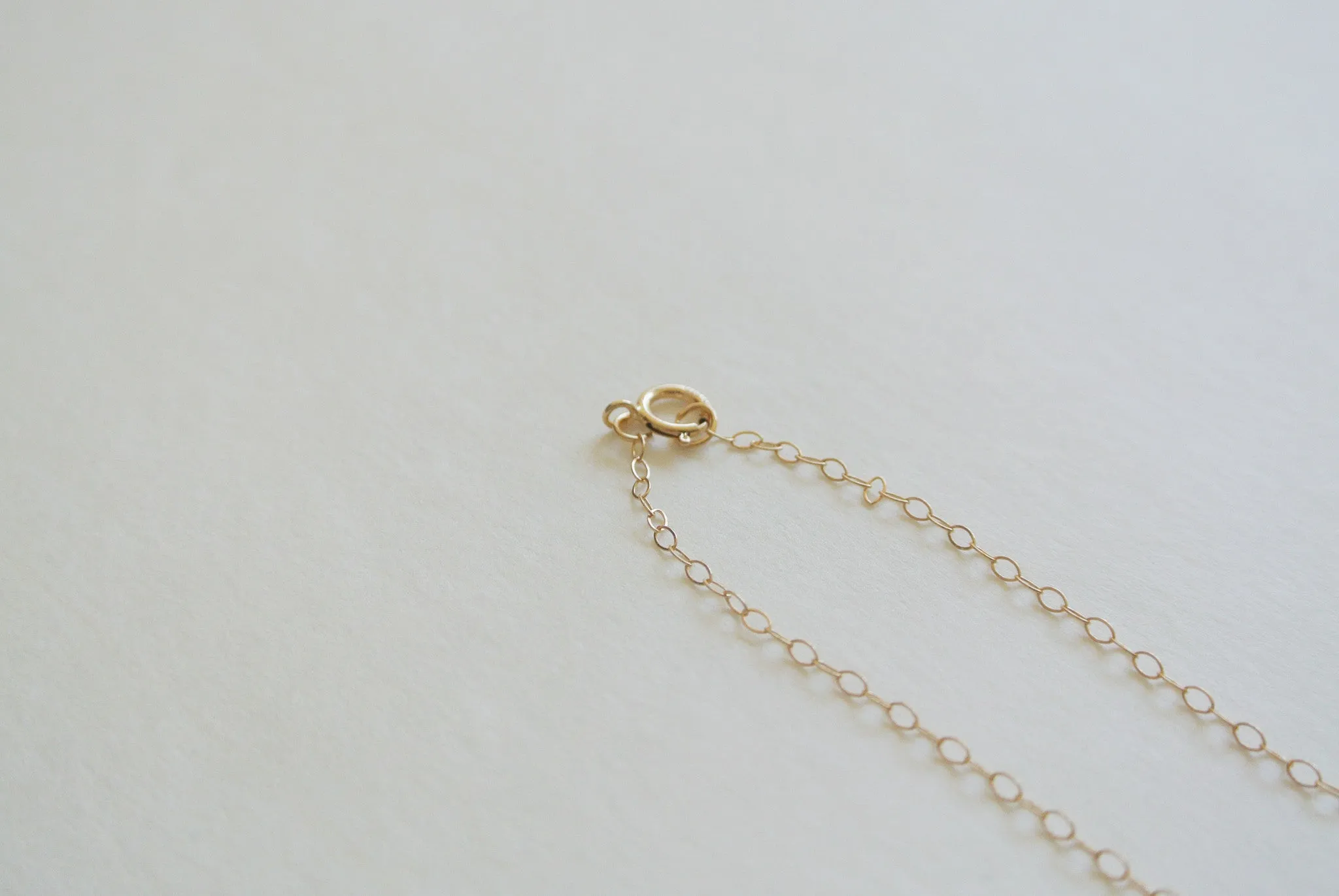 14kt Gold-Filled Hand Stamped Bar Necklace - Hammered Finish