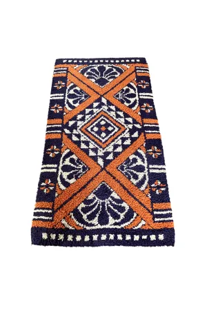 1960s Danish Rya Throw Rug - 5'9" x 3'