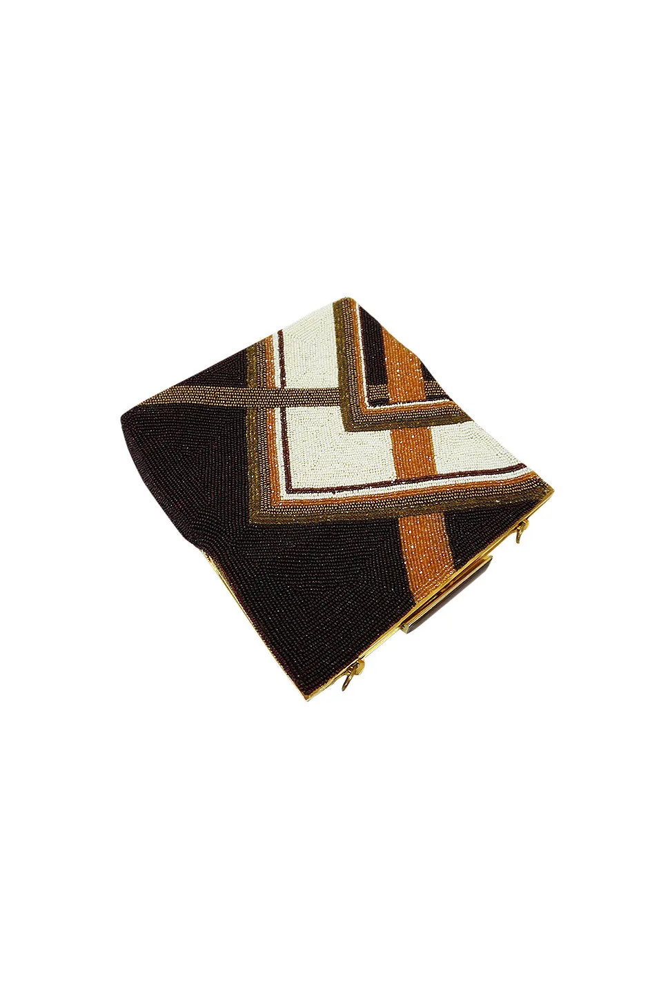 1960s Fully Beaded Pierre Cardin Evening Bag Clutch