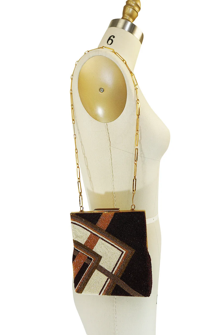 1960s Fully Beaded Pierre Cardin Evening Bag Clutch