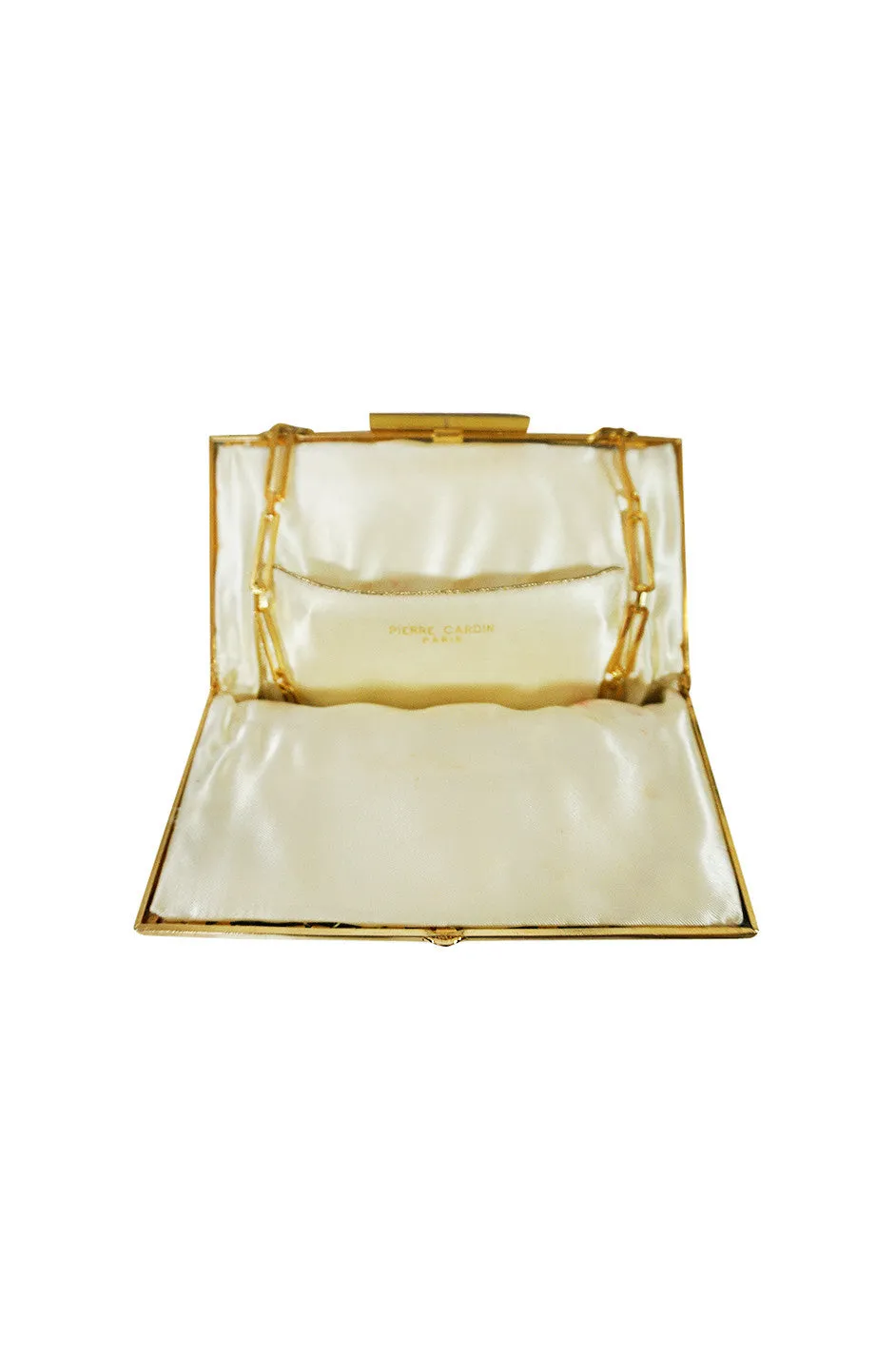 1960s Fully Beaded Pierre Cardin Evening Bag Clutch