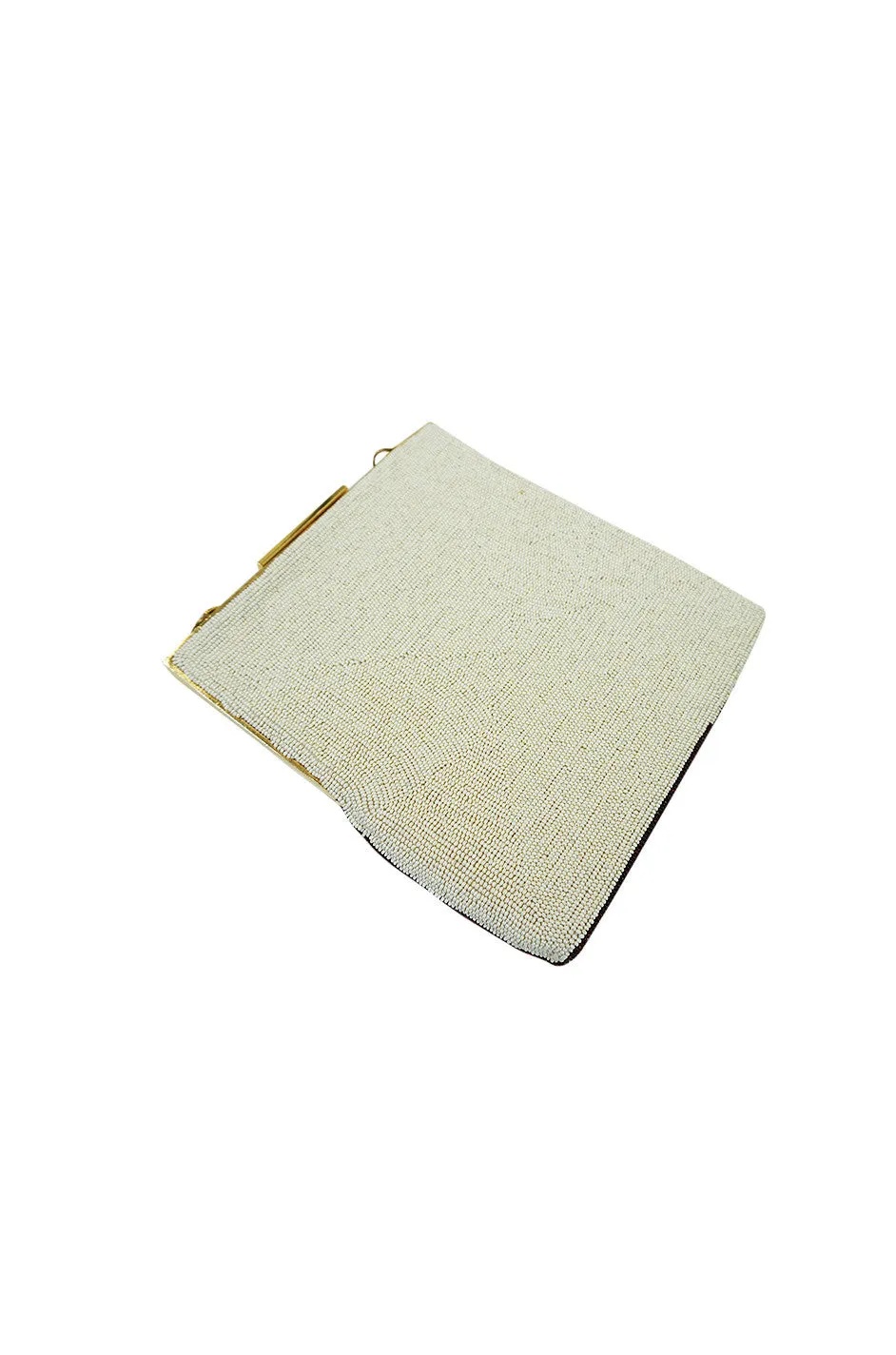 1960s Fully Beaded Pierre Cardin Evening Bag Clutch