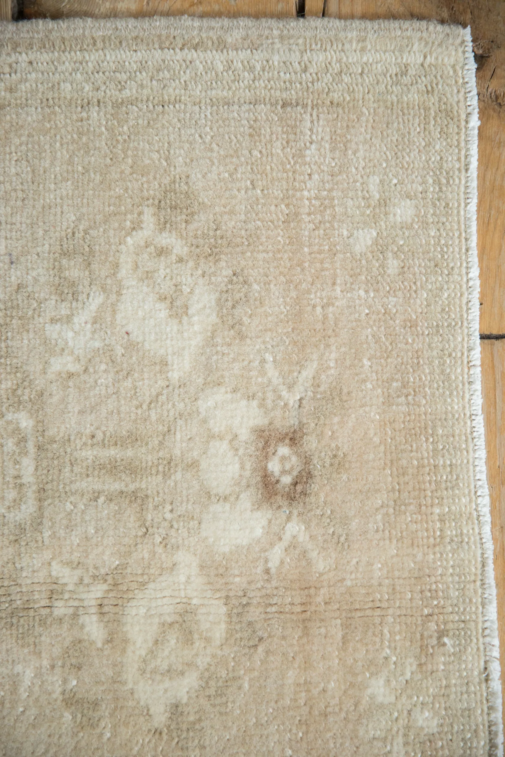 1x1.5 Vintage Distressed Bag Face Oushak Square Rug Mat