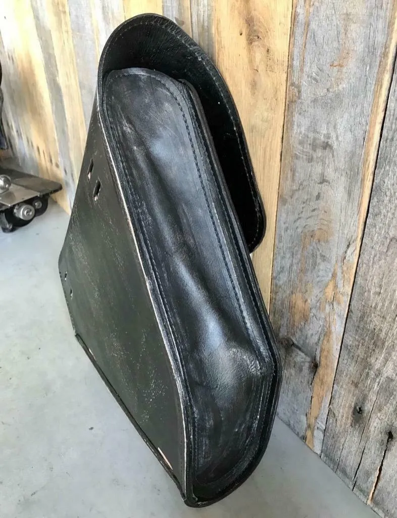 2000-2017 Harley Softail Spring Seat Pad Mounting Kit Saddle Bag BlkDis Leather