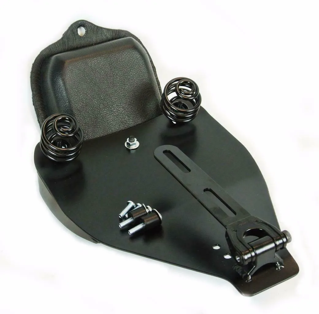 2000-2017 Harley Softail Spring Seat Pad Mounting Kit Saddle Bag BlkDis Leather