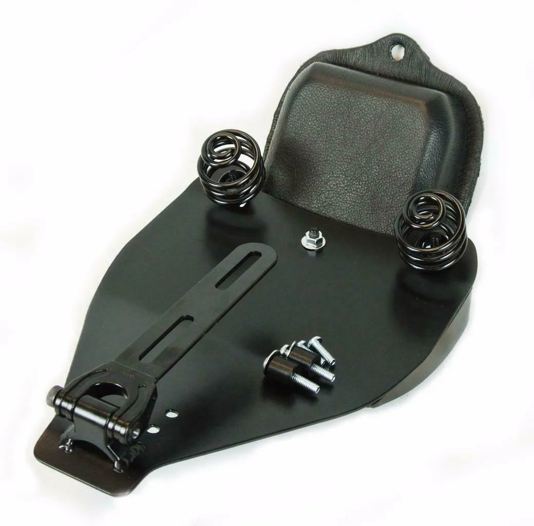 2000-2017 Harley Softail Spring Seat Pad Mounting Kit Saddle Bag BlkDis Leather
