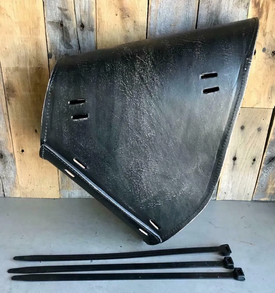 2000-2017 Harley Softail Spring Seat Pad Mounting Kit Saddle Bag BlkDis Leather