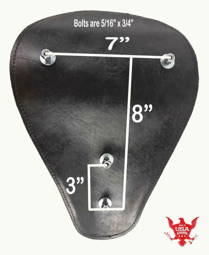 2000-2017 Harley Softail Spring Seat Pad Mounting Kit Saddle Bag BlkDis Leather