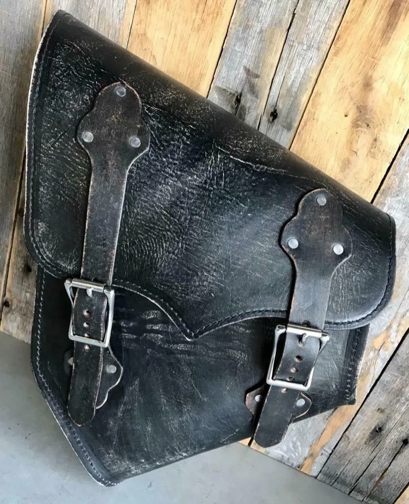 2000-2017 Harley Softail Spring Seat Pad Mounting Kit Saddle Bag BlkDis Leather