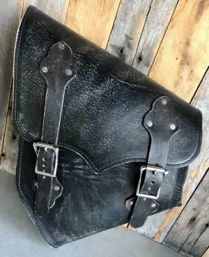2000-2025 Harley Softail Saddle Bag & Hardtail Motorcycle Black Dis Leather MRC