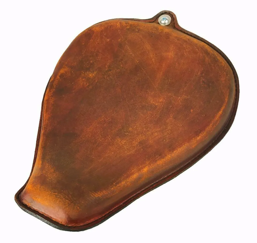2004-2006 Harley Sportster Seat On The Frame  Brown Dist Leather All Models MRC