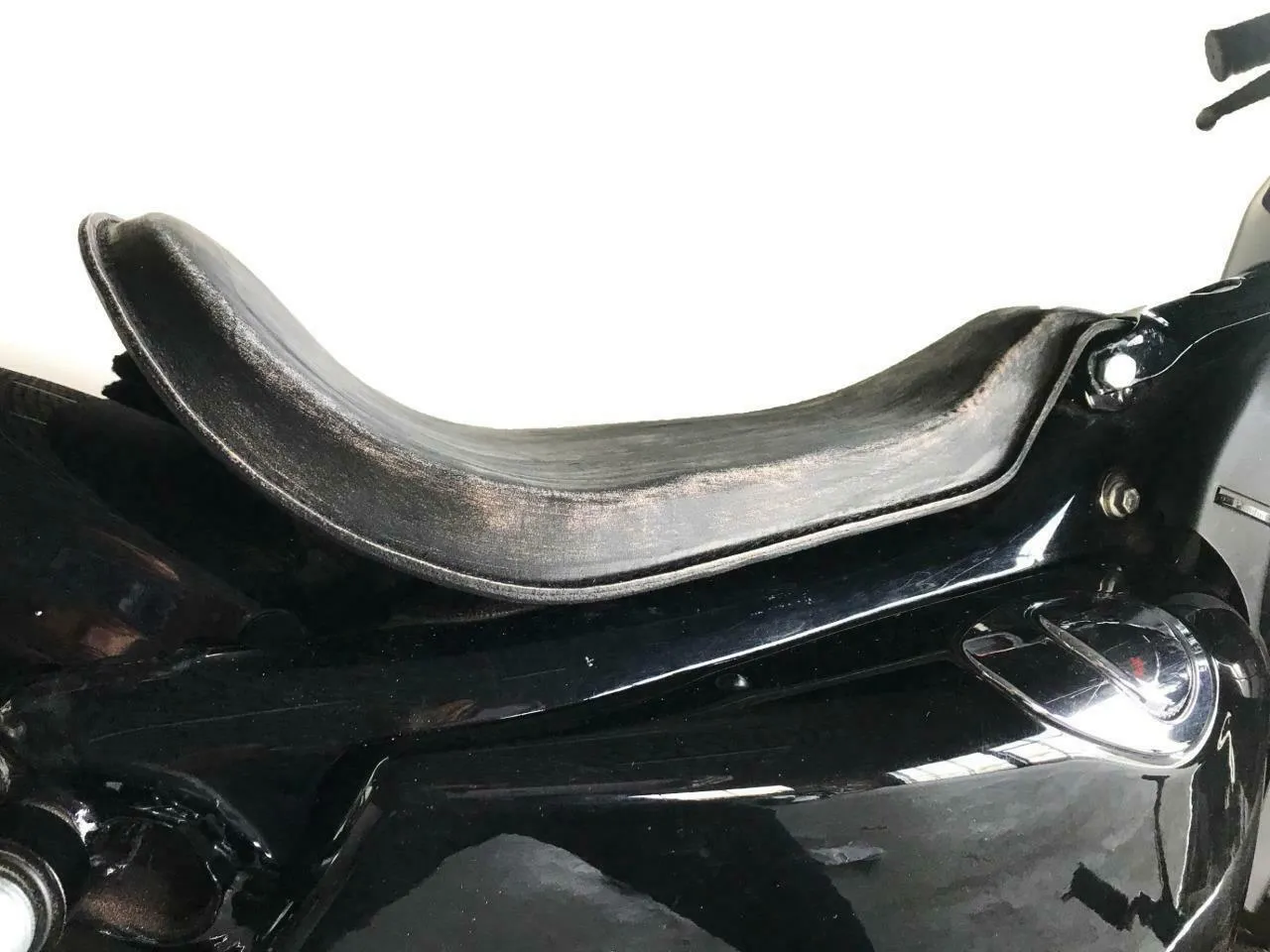 2010-2022 Sportster Harley On The Frame Seat 201 Brown Leather RollUp All Models
