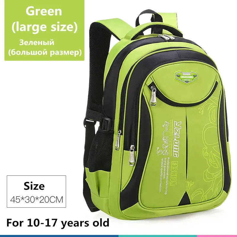 2023 hot new children school bags for teenagers boys girls big capacity school backpack waterproof satchel kids book bag mochila
