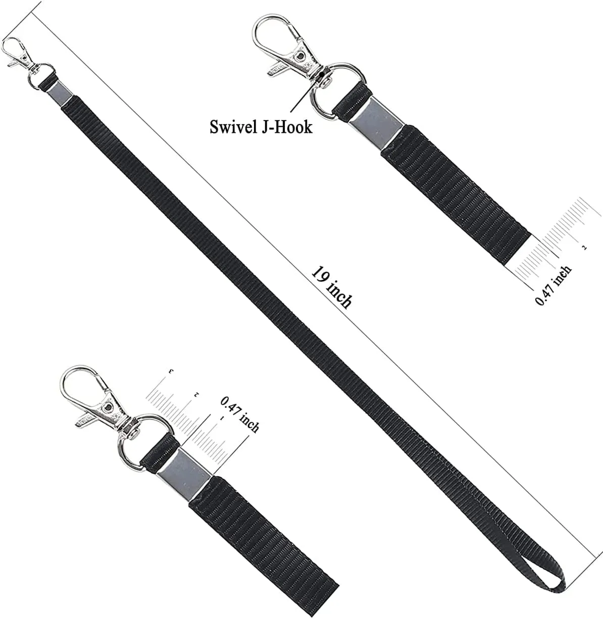 3 Pack Clear Waterproof ID Card Holder with Lanyard for Office, School, Travel
