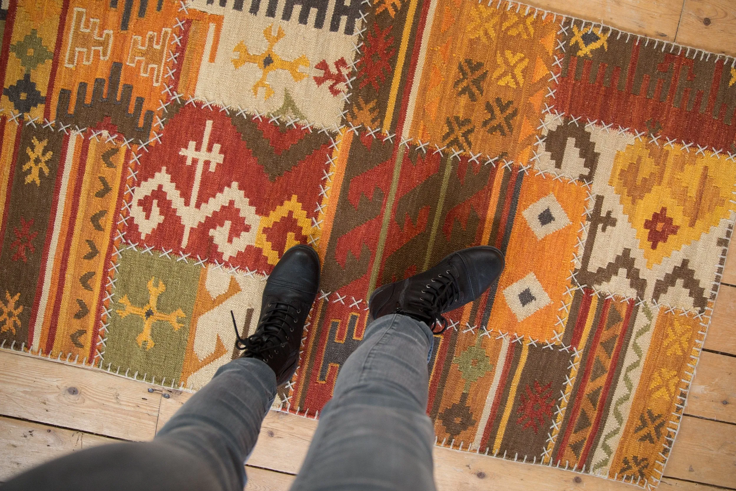 3x5 New Patchwork Kilim Rug