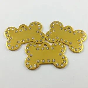 50 pcs/lot aluminum bone shape