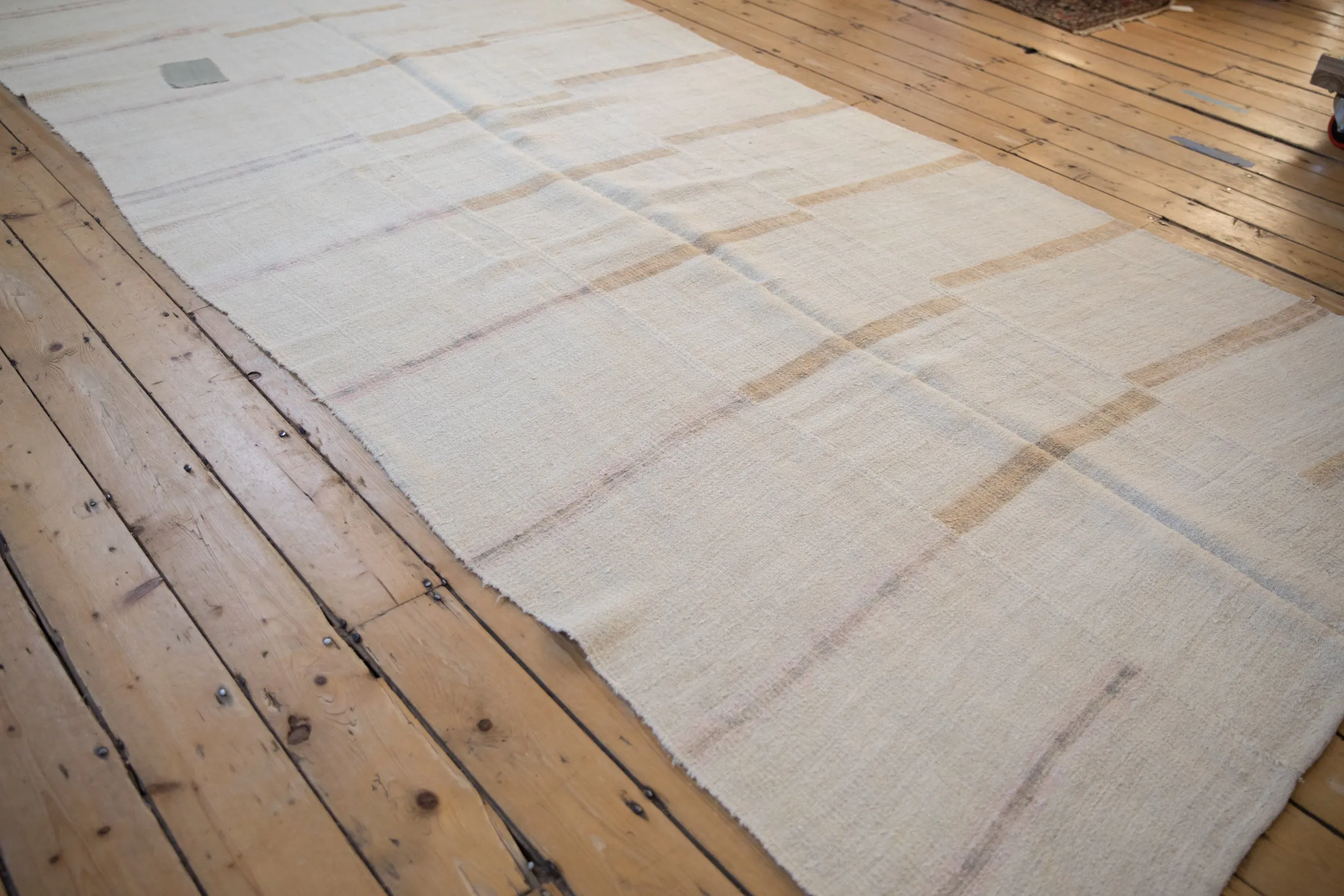 5.5x13.5 Vintage Distressed Hemp Kilim Rug Runner