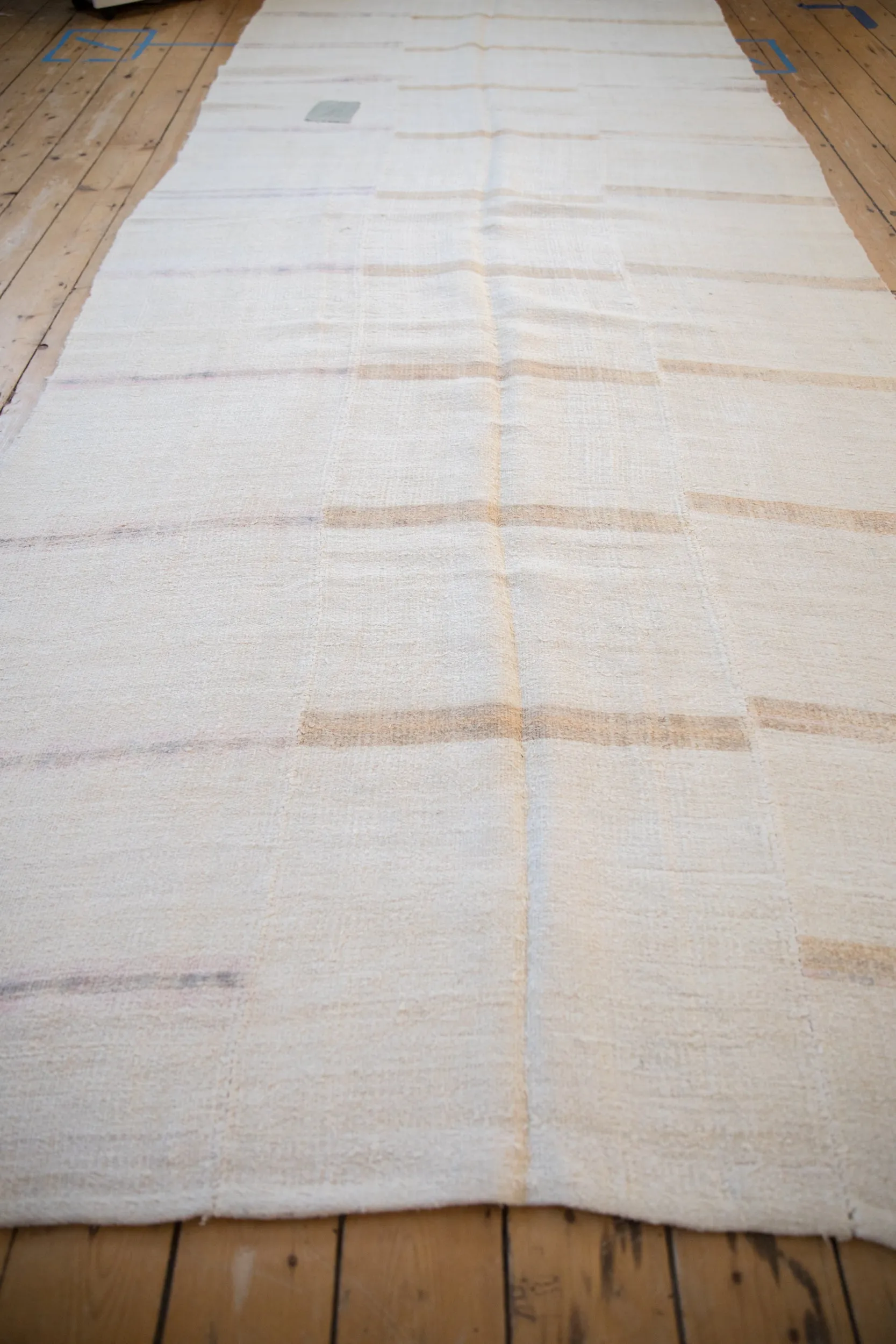5.5x13.5 Vintage Distressed Hemp Kilim Rug Runner