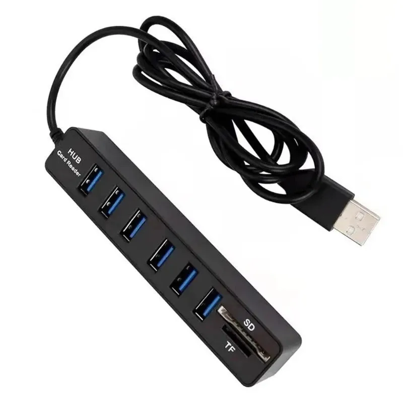 6 Ports USB 2.0 Hub Multi Splitter