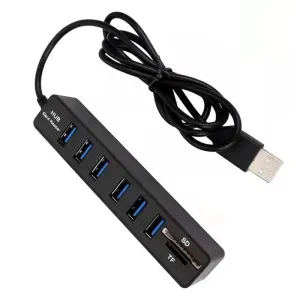 6 Ports USB 2.0 Hub Multi Splitter