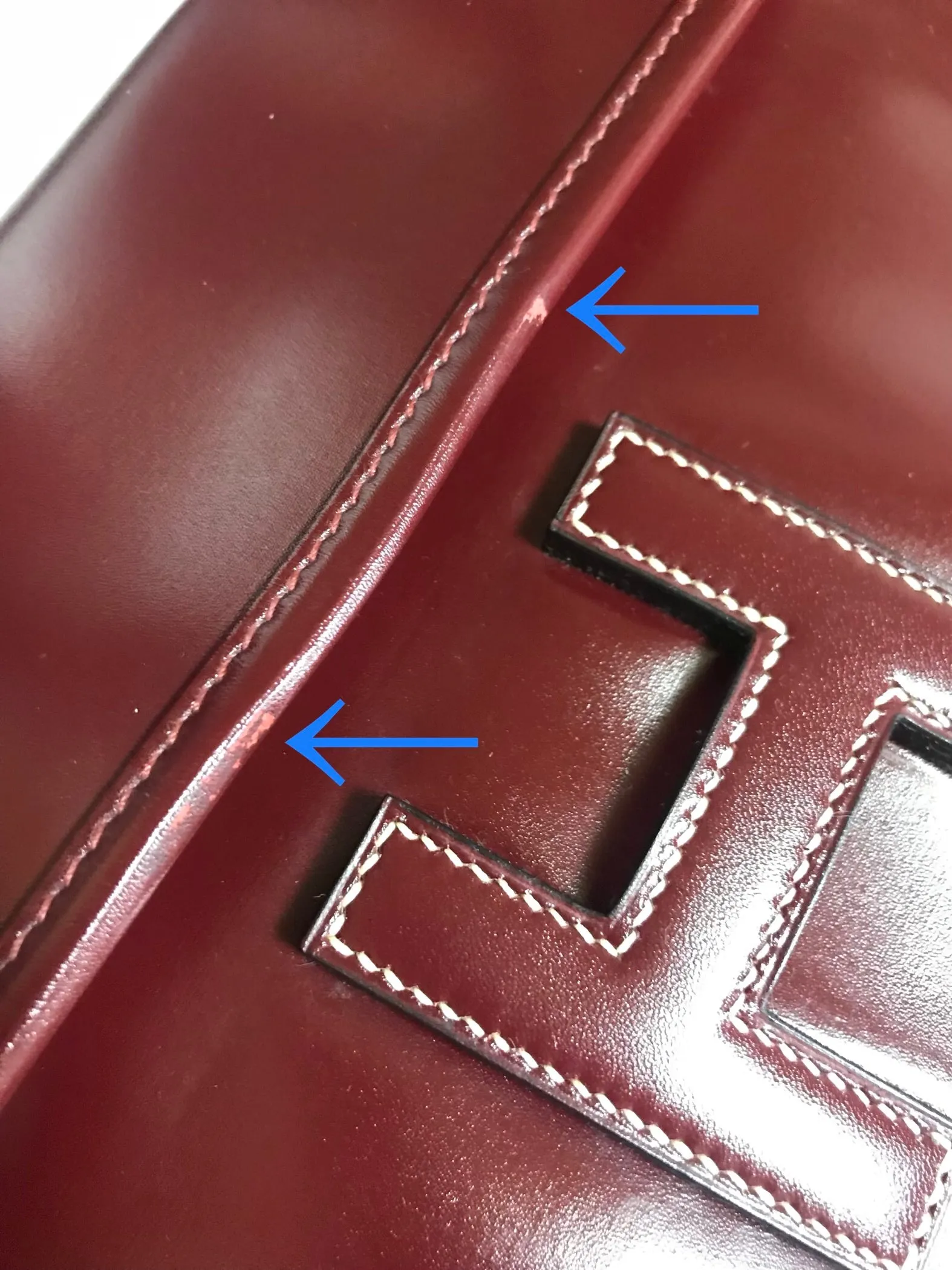 80's vintage HERMES jige, document case, dark wine, bordeaux boxcalf portfolio purse, iPad case. Classic and sophisticated style.