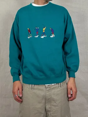 90's Golf Embroidered Vintage Sweatshirt Size 12