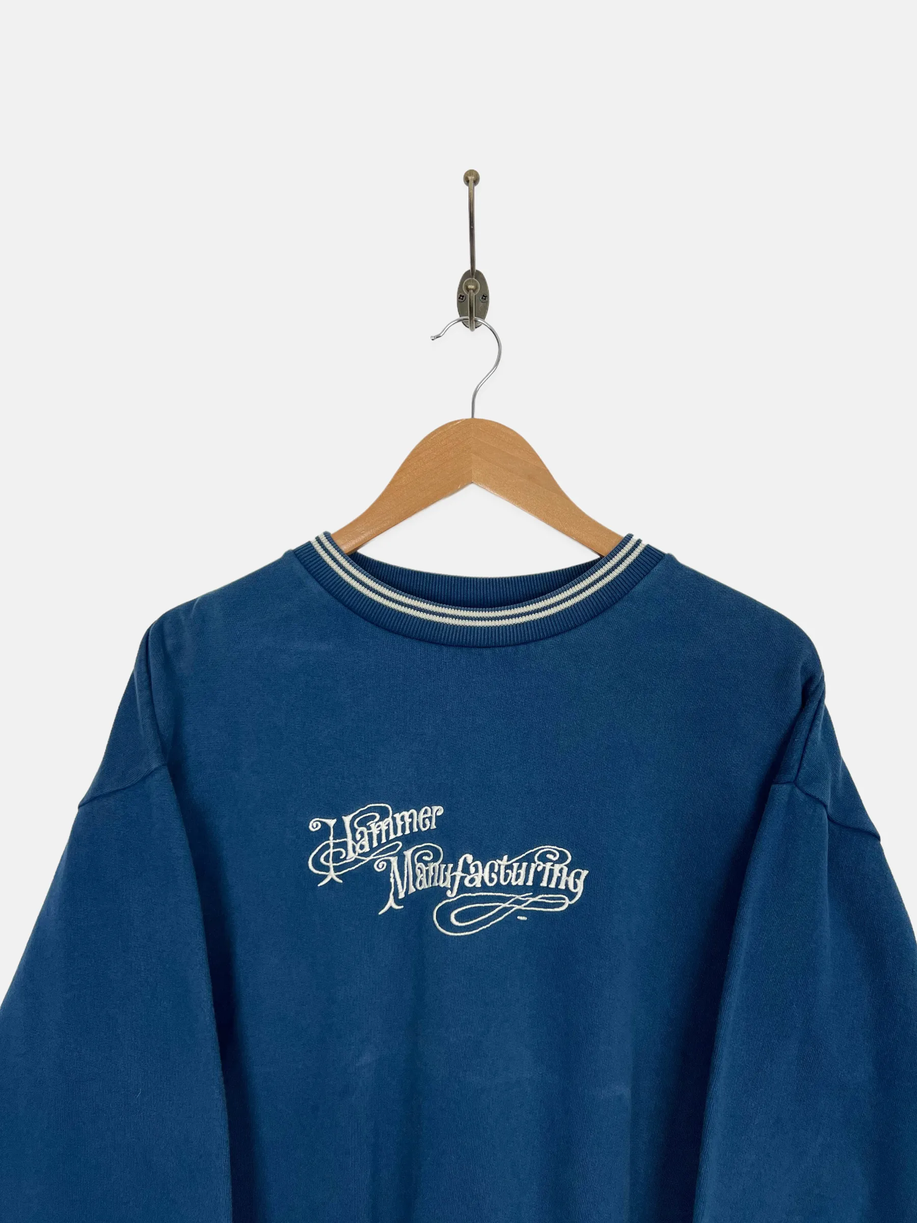 90's Hammer Manufacturing Embroidered Vintage Sweatshirt Size 8-10