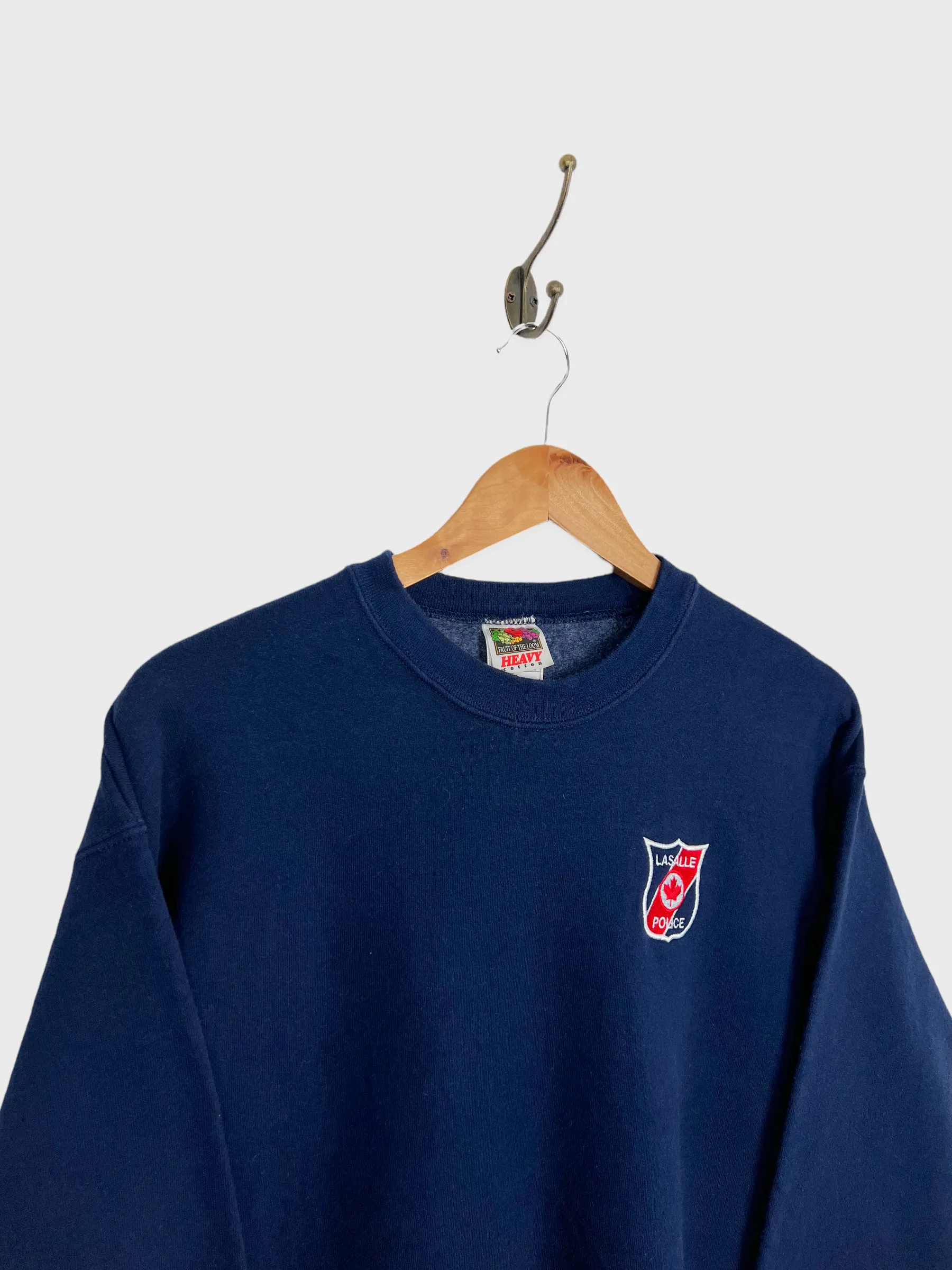 90's Lasalle Police Embroidered Vintage Sweatshirt Size 10