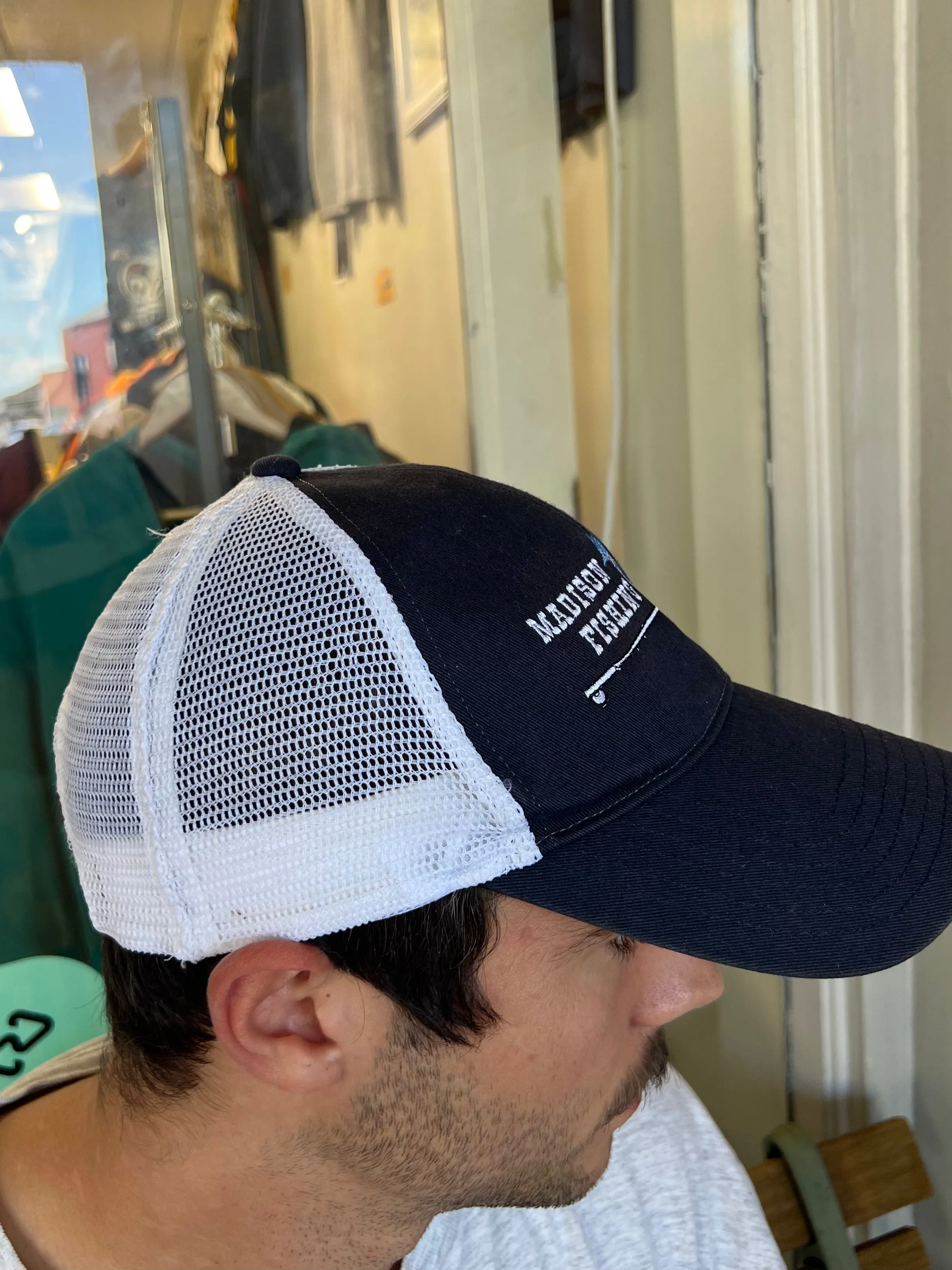 90's Madison River Fishing Co Mesh Back Embroidered Vintage Cap