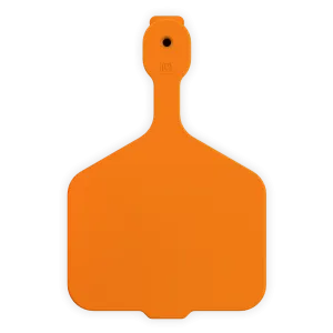 ACCOW1--Orange LEADER 1 Piece Cow Tag 25's