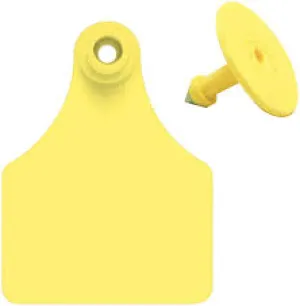 ACFLXCOW1-Maxi-Yellow Allflex Tags Blank 25 pkg