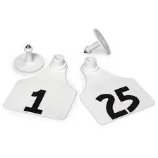 ACFLXNUM-1-25-White Allflex Maxi Numbered Tags 25's