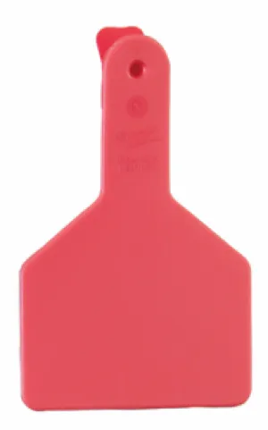 ACNZCALFLN-Lng Neck-Red New Z Calf Size Tags 25's