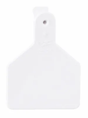 ACNZCALFSN-Short Nk-White New Z Calf Tags 1 Piece 25's