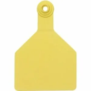 ACZSTOCKMANCOW-Cow-Yellow New Z Stockman Cow Tags Blank 25's 2pc