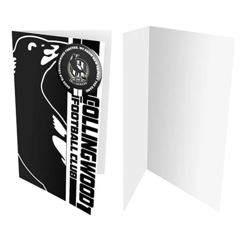 AFL Badge Card Collingwood Magpies