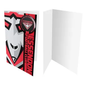 AFL Badge Card Essendon Bombers