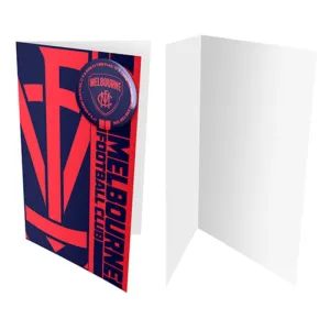 AFL Badge Card Melbourne Demons