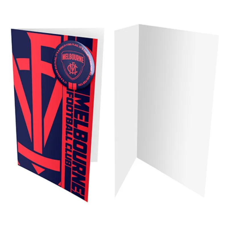 AFL Badge Card Melbourne Demons