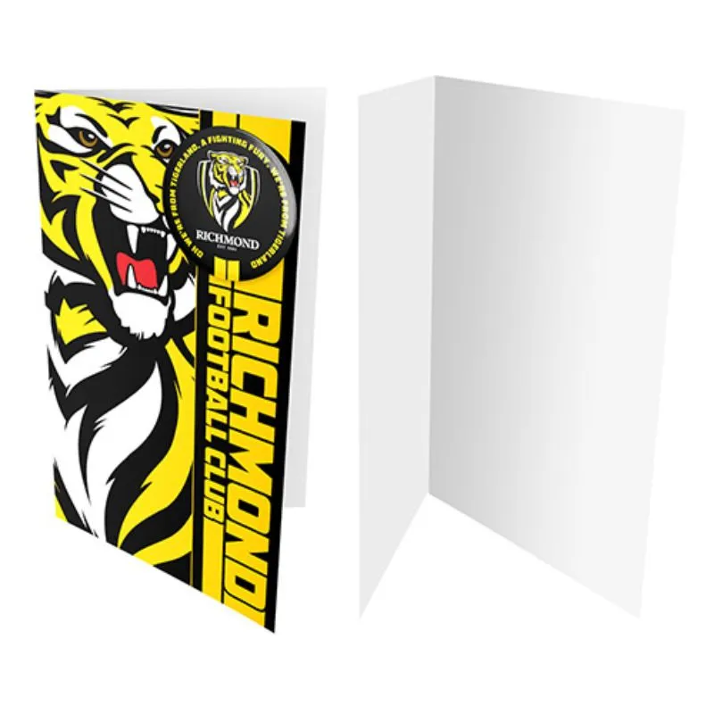 AFL Badge Card Richmond Tigers