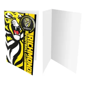 AFL Badge Card Richmond Tigers